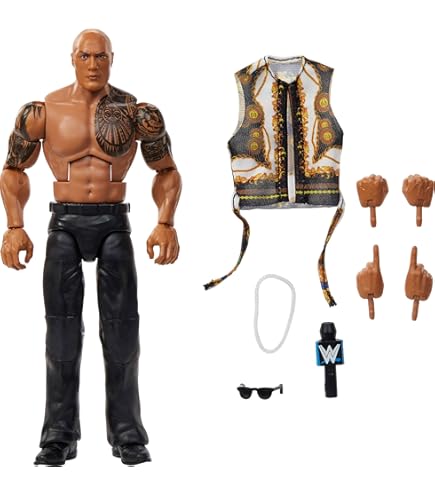 Buy WWE Elite Collection Flashback The Rock Action Figure Online
